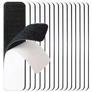 面ファスナー 両面テープ 2.5×10cm 15枚セット ベルクロテープ 超強力粘着 両面テープ付き 剥がせる両面テープ 防水 耐熱 防じん 工業用 業務用 家庭用 手芸用 網戸用 オス メス 黒 送料無料