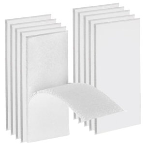 面ファスナー 両面テープ 白 5×15cm 10枚セット ベルクロテープ 超強力粘着 両面テープ付き 剥がせる両面テープ 防水 耐熱 防じん 工業用 業務用 家庭用 手芸用 網戸用 オス メス 送料無料