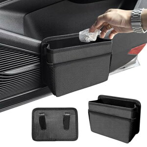 車 ゴミ箱 車載ゴミ袋 多機能 収納ケース 大容量 小物入れ 引っ掛け式 車用ゴミ入れ 車用収納ボックス シートバックポケット 後部座席 運転 /助手席用 折りたたみ可能 省スペース (ブラック)