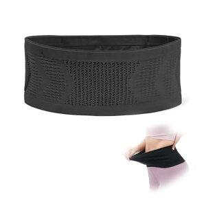 ランニングポーチ ランニングベルト 揺れない ランニング ウエストポーチ 超軽量 コンパクト 大容量 伸縮 収納可能 ベルト ジョギング アウトドア 旅行用 ウエストバッグ (黒 M) 送料無料