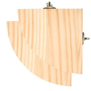 2個セット とまり木 スタンド 鳥 休み場所 木製 コーナー インコ ケージステージ 踏み台 爪を磨く 鳥ハムスター文鳥ハムスターなど小動物 おもちゃ (木色 F) 送料無料