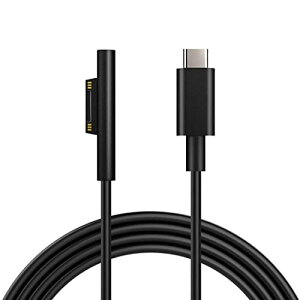 USB C 急速 充電ケーブル 3m PVC表面 15V / 3A 45W USB Type C PD充電器必要 マイクロソフト Surface Pro 11 / 10 / 7 / 6 / 5 / 4 / 3 / X Surface Go3 / 2 / 1 Surface Laptop 4 / 3 / 2 / 1 タブレット対応 送料無料