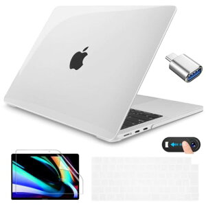 MacBook Pro 14 インチ ケース クリア 透明 光沢 2024 2023-2021年 M4 A3112 A3185 A3401 M3 A2992 A2918 A2779 M2 A2442 M1 モデル 対応 Clear シェルカバー おしゃれ 薄型 日本語 JIS配列 キーボードカバー + 画面フィル