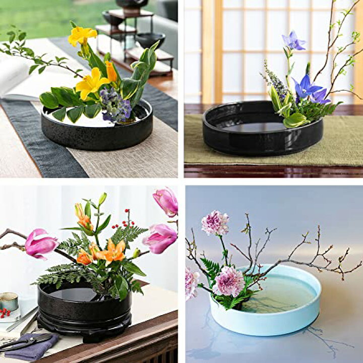 楽天市場】花器 華道 生け花用 水盤 花瓶 陶器 挿花 フラワーベース 