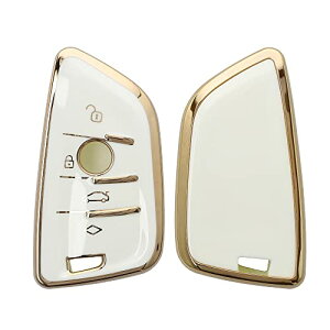 �L�[�P�[�X �L�[�z���_�[ BMW 3�{�^�� �Ԃ̃L�[ Smart Key�Ή� ���J�o�[ TPU ����d�グ �� �� �ϏՌ� �ی� ���F / �S�[���h ��������