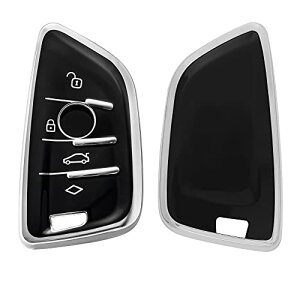 �L�[�P�[�X �L�[�z���_�[ BMW 3�{�^�� �Ԃ̃L�[ Smart Key�Ή� ���J�o�[ TPU ����d�グ �� �� �ϏՌ� �ی� ���F / �V���o�[ ��������