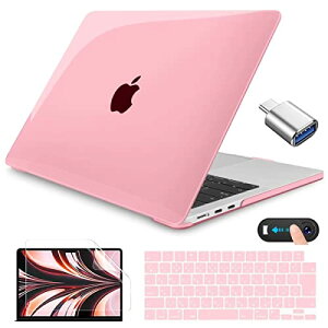 MacBook Air 13.6 2024 2025 ケース A3240 A3113 A2681 M2 M3 M4 チップ 対応 13.6インチ macbook air 13 カバー 光沢 pink ケース マックブック エアー 日本語JIS配列キーボードカバー付き (5in1)