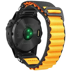 �������� �K�[�~�� �x���g �i�C���� �o���h 26MM Garmin Fenix 7X Sapphire Solar / Fenix 7X Solar / Garmin Fenix 5X / Fenix 5X Plus / Fenix 6X / Fenix 6X Pro / Fenix 6X Sapphire / Tactix 7 Pro�ȂǂɑΉ� �K�[�~���̃N�C�b�N�t�B