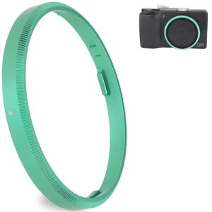レンズキャップ リング RICOH GR3X / GRIIIX カメラアクセサリー用 GN-2 代替品 互換品グリーンメタル装飾 送料無料