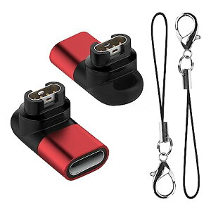 Garmin 変換アダプター L型 usbタイプc変換アダプター 適合 vivoactive6 / 5 / Instinct 3 / forerunner / Venu3 / Approach S70 / vivosmart5 / ForeAthlete55 / venu sq2 / venu2 / Fenixシリーズに対応 安定した充電 変換マイクロ