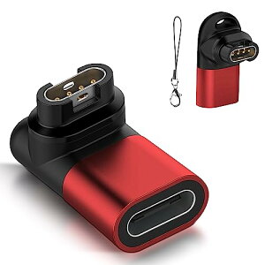 Garmin 変換アダプター L型 usbタイプc変換アダプター 適合Instinct 3 / forerunner / Venu3 / vivoactive5 / Approach S70 / vivosmart5 / ForeAthlete55 / venu sq2 / venu2 / Fenixシリーズに対応 安定した充電 変換マイクロ Type