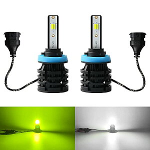 LED tHOv H8 H9 H11 H16 CG[ zCg 2F tHO LEDou tHOou   2F؂ւ wbhCg DC 12V 4000LMx2 ԗp ̌^ pt@ 1860CSP`bv 2