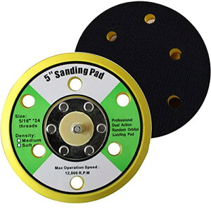 125mm �T���f�B���O�p�b�h �v���X�`�b�N�� 5�C���`�t�b�N�ƃ��[�v�o�b�L���O�p�b�h 6�������T���h�y�[�p�[ 8mm���X�X���b�h ��C���f�B�X�N����� (2 PCS)