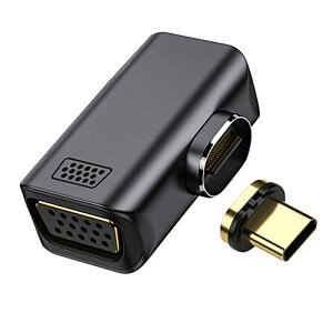 Type USB C Type C to VGA RGB Monitor Converter Magnetic Angled Adapter 1080P 60hz for TabletPhoneLaptop 