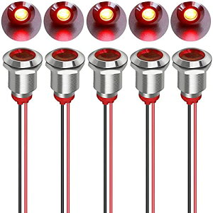 12mm AC / DC 12-24V LED���^���C���W�P�[�^�[���C�g�h���M�������v�p�C���b�g�_�b�V�����C���[�t���w�����i�ԁj ��������