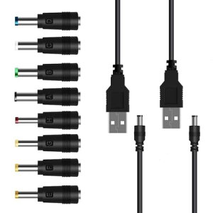 USBP[u 8 in2DCdP[uϊvOt DC[dR[h 5.5x2.5 / 5.5x2.1mm @ PSP \[[pl iCgCg ڊo܂v ȂǂɓKp3.5 * 1.35mm / 4.0 * 1.7mm / 4.8 * 1.7mm / 5.5 * 1.7mm / 5.5 * 2.1