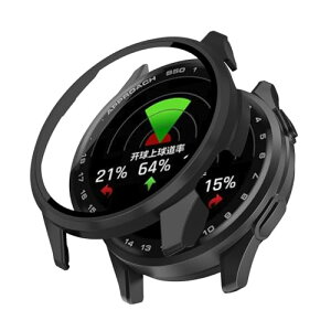 GARMIN Approach S50 �P�[�X ��̌^ �����K���X �ی�J�o�[ �S�ʕی� �����K���X��� 9H�ی�t�B����+PC�J�o�[ �����ȒP �ϏՌ� �����ߗ� �w��h�~ (�u���b�N) ��������