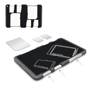 6Xbg SD MicroSD [J[hP[X NWbgJ[hTCY J[h [ (Black) 