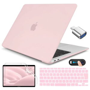 MacBook Air 13 2020 P[X 2021 ǐV^ Jo[ WsN A2179 A2337  mac book air m1 Jo[ ϏՌ y { JISz L[{[hJo[ ʕیtB+ Type-C to USB ϊA_v^+ webcam co