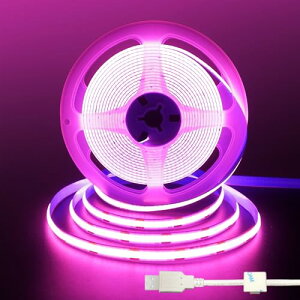 LEDe[vCg 5V COB LEDXgbvCg 1 3M sN 320LED/m 3.5W/m 8mm hIP20 1M USBXCb`P[u 22AWG DIY ƒ̃CeAp 