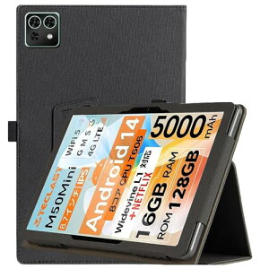 Teclast M50 mini �P�[�X �ی�P�[�X �X�^���h�@�\ �p�x���� ���� PU���U�[ �C�菝�h�~ ���C�z�� �S�ʕی�^ �ی�P�[�X Teclast M50 mini �^�u���b�g �J�o�[ �P�[�X (�u���b�N) ��������