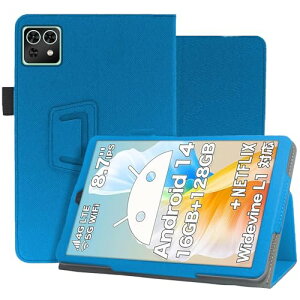 Teclast M50 mini �P�[�X �ی�P�[�X �X�^���h�@�\ �p�x���� ���� PU���U�[ �C�菝�h�~ ���C�z�� �S�ʕی�^ �ی�P�[�X Teclast M50 mini �^�u���b�g �J�o�[ �P�[�X (�u���[) ��������