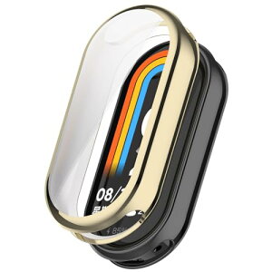 Xiaomi Smart Band 9 / 10 P[X VI~ X}[goh9 / 10 \tgJo[Sʕی ϏՌ _炩 bL EȒP TPU EIb` یP[X ^ Jo[ Xiaomi Mi band 9/10 Ή (S[h) 