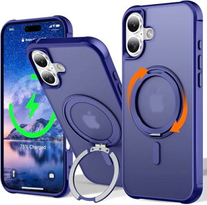 iPhone 16 Plus P[X 360°] X^ht MagSafe c X  ^ }Olbg BX^h X}zP[X C ϏՌ jp wh~ ΂ݖh~ u[ 