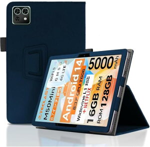 TECLAST M50 Mini �P�[�X �ی�P�[�XT ECLAST M50 Mini �J�o�[ �X�^���h�@�\ �p�x���� ����PU ���U�[ �C�菝�h�~ ���C�z�� �S�ʕی�^ �ی�P�[�X TECLAST M50 Mini �p�P�[�X (�l�C�r�[�u���[) ��������