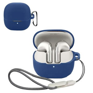Xiaomi Buds 5 Pro �P�[�X �\�t�g �V���R�� �N�[�� �f�U�C�� �Ռ��z�� �h�� �h�o �y�� �����h�~�p�̃t�b�N�𓋍ڂ��� �X�����\�t�g �P�[�X�J�o�[ Xiaomi Buds 5 Pro �J�o�[ (�u���[) ��������