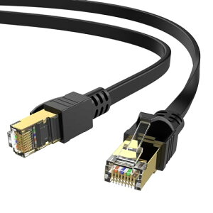 LAN�P�[�u�� CAT8 15M �J�e�S��8 �C�[�T�l�b�g�P�[�u�� RJ45 �t���b�g �����P�[�u�� ����40Gbps 2000MHz�̃z�[���I�t�B�X�G���^�[�e�C�������g�ȂǂɎg�p���邱�Ƃ��ł��܂� �u���b�N15���[�g�� ��