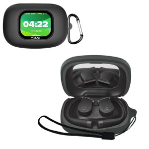 Cleer ARC 5 �P�[�X �\�t�g �V���R�� �N�[�� �f�U�C�� �Ռ��z�� �h�� �h�o �y�� �����h�~�p�̃t�b�N�𓋍ڂ��� �X�����\�t�g �P�[�X �J�o�[ Cleer ARC5 �J�o�[ (�u���b�N) ��������