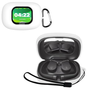 Cleer ARC 5 �P�[�X �\�t�g �V���R�� �N�[�� �f�U�C�� �Ռ��z�� �h�� �h�o �y�� �����h�~�p�̃t�b�N�𓋍ڂ��� �X�����\�t�g �P�[�X �J�o�[ Cleer ARC5 �J�o�[ (�z���C�g) ��������