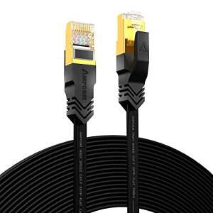 LAN�P�[�u�� 10m CAT7����STP ���� ������2mm �X�����^�C�v 10Gbps / 600MHz RJ45 �t���b�g�C���^�[�l�b�g�P�[�u�� �����b�L�R�l�N�^ ���x���|���G�X�e���̗p PVC�핢 �ܐ܂�h�~ �� 10M ��������