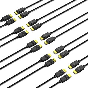 Displayport �P�[�u�� 1.8m DisplayPort-DisplayPort �P�[�u�� 8K@60Hz 4K240Hz 2K DP-DP�I�X-�I�X�P�[�u�� �����b�L�R�[�h ���T�|�[�g�� Lenovo Dell HP ASUS�ȂǂɑΉ� 10�{�Z�b�g