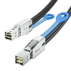 12Gbps Mini SAS HD SFF-8644 to SFF-8644 �P�[�u�� NVMe�G���N���[�W���[ / �X�g���[�W�A���C SAN & JBOD 100�I�[�� 0.5m ��������