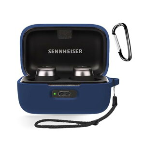 Sennheiser MOMENTUM True Wireless 4 �P�[�X �S�ʕی�J�o�[ �V���R���P�[�X �J���r�i�t��+�X�g���b�v�t�� �J���r�i�t�� �ϏՌ� �h�� �h�o �����[�d�\ �S�ʕی� �L�Y�h�~ Sennheiser MOMENTUM True Wireless 4 