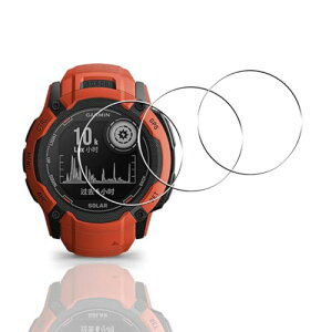 �������� Garmin Instinct 2X �K���X�t�B���� 3�� GARMIN Instinct 2X Dual Power / Instinct 2X Dual Power Tactical Edition �t�B���� GARMIN Instinct 2X �ی�t�B���� �����K���X �����ߗ� ��U�h�~ �����x �ϏՌ� �w�� ��