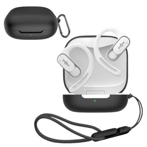 Shokz OpenFit Air �P�[�X �\�t�g �Ռ��z�� �h�� �h�o �y�� �����h�~�p�̃t�b�N �X���� �\�t�g�P�[�X �J�o�[ �����h�~ �V���J�Q�� �X�|�[�c �N�[�� �f�U�C�� ��֕i �ЊO�i �u���b�N ��������