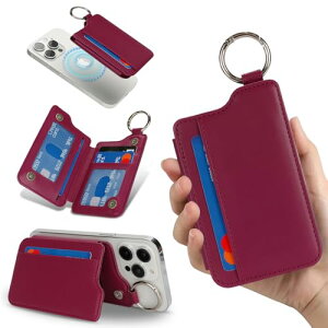 �J�[�h�P�[�X magsafe �J�[�h���� �X�^���h�@�\ ���K���� �����O�t�� 4���J�[�h���[�\ iPhone 16 Pro Max / 16 Pro / 16 Plus / 16 iPhone 15 / 14 / 13 / 12�V���[�Y�Ή�-�X�J�[���b�h ��������