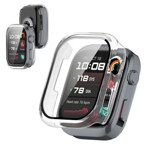 HUAWEI WATCH D2 �P�[�X �J�o�[�X�}�[�g�E�H�b�` �P�[�X+�t�B���� ��̌^ (PC�P�[�X+�����K���X�t) ���E�ȒP �����ߗ� �C�菝�h�~ �Ռ��z�� �����[�d�\ �S�ʕی� (�N���A) ��������