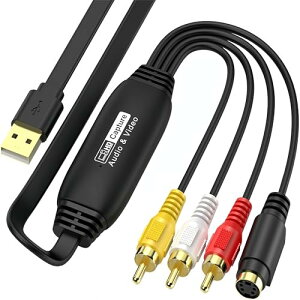 USB2.0 �r�f�I�L���v�`���[ 1920×1080p 1080P�r�f�I / VHS 8mm DVD �_�r���O �p�\�R����荞�� �r�f�I�L���v�`���[ �L���v�`���[�{�[�h Windows XP / 8.1 / 10 / 11 MAC ��������