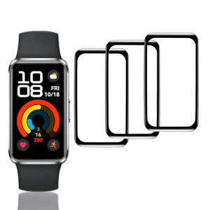 �y3���Z�b�g�z HUAWEI Band 10 �t�B���� Huawei �X�}�[�g�o���h10 �ی�t�B���� PET������ �Y�f�@�� 3D�Ȗ� �J�o�[ Huawei Band 10 �t���ی�t�B���� �����ߗ� 3D�S�ʕی� �L�Y�h�~ ��U�h�~ �����x�^�b�` 