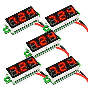 2���� LED �d���v 0.28 �f�W�^���f�B�X�v���C �d���e�X�^�[ DC 2.5V�`30V Mini �d�����[�^�[ ���m�ȓd������Ƌt�ڑ��ی�t�� HD�d���\���p�l�� �� / �D / �Y�� / ���� / ��H�e�X�g / DIY�ɓK���Ă�[5��