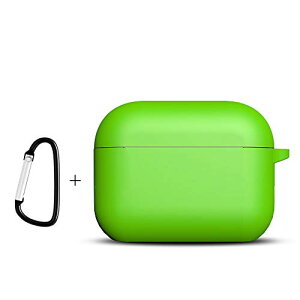 AirPods Pro �P�[�X �J�o�[ �V���R�� �ی�P�[�X �C���z�� ���[�P�[�X �L�Y�h�~ �ϏՌ� �J���r�i�t�� ���������܂܏[�d ���� AirPods Pro Case Silicone Protective Cover (Green) ��������