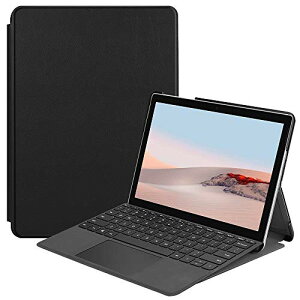 Surface Go2 / Surface Go3 / Surface Go4 �P�[�X �y�� ���^ ��܂� �X�^���h �^�u���b�g�P�[�X PU���U�[ �ی� �J�o�[ �����^�� �� ����h�~ Surface Go 4 2023 �J�o�[ [�u���b�N] ��������