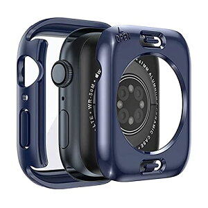 Apple Watch �P�[�X 41mm �A�b�v���E�H�b�` �J�o�[ �h�� ��̌^ 360 �J�o�[ �S�ʕی� ��d�\�� �A�b�v���E�H�b�` �P�[�X PC�f�� �L�Y�h�~ �y�� �����K���X Series 9 / 8 / 7 �A�b�v���E�H�b�`9 / 8 / 7 �Ή�