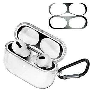 AirPods Pro2 �P�[�X [�_�X�g�K�[�h�t��] AirPods Pro 2 �\�t�g TPU �P�[�X ������ �h�o �ϏՌ� �S�ʕی�J�o�[ �A�b�v���C���z�� �ی�P�[�X �J���r�i�t�� AirPods Pro2 �ی�P�[�X (�N���A) ��������