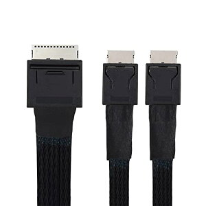 50cm OCuLink PCIe PCI Express SFF-8611 8 x 8�`���l������f���A��SFF-8611-OCuLink 4 x SSD�f�[�^�A�N�e�B�u�P�[�u����