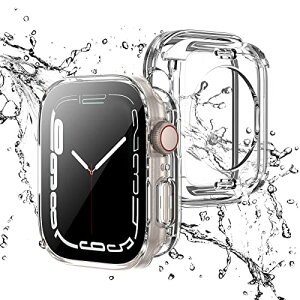 Apple Watch �J�o�[ 41mm �P�[�X �h�� �S�ʕی� �A�b�v���E�H�b�` ���p�G�b�W�f�U�C�� �ی� �A�b�v���E�H�b�` Series 9 / 8 / 7 �K���X�t�B���� ��̌^ ��d�\�� PC�ۑf�� ��̌^�J�o�[�w�ʃJ�o�[ ��